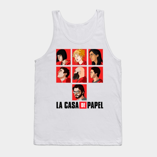 La casa de Papel crew Tank Top by wenderinf